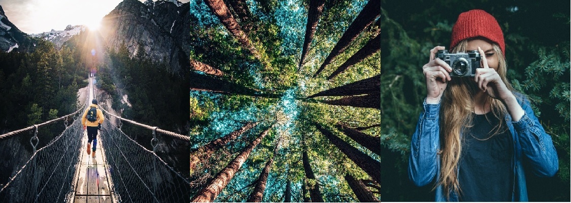 Fotograf&iacute;as de tem&aacute;tica naturo-deportiva empleadas por el portal inmobiliario We New Home &ndash; Medell&iacute;n