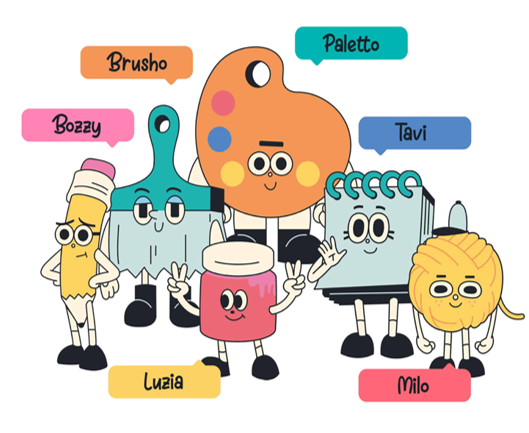 Diseño de personajes de Inspiro