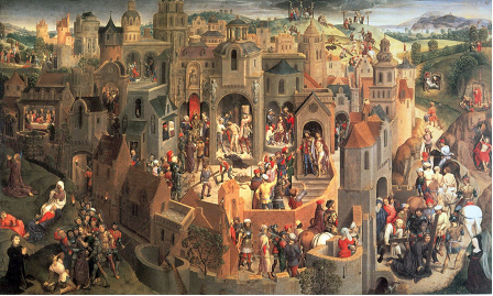 Pasi&oacute;n de Cristo de Hans Memling (1470-1471).