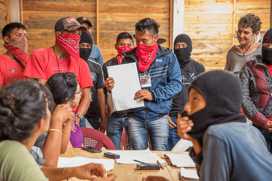 Taller de dibujo. III
Festival CompArte por la Humanidad, Caracol en territorio zapatista, Chiapas