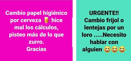 Memes sobre el trueque